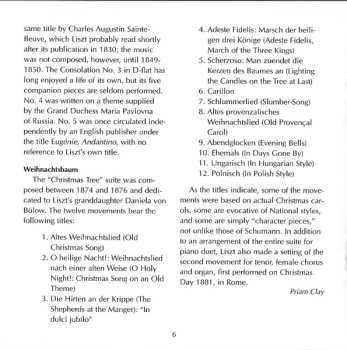 2CD Franz Liszt: Harmonies Poétiques Et Religieuses / 6 Consolations / 2 Légendes / Weihnachtsbaum