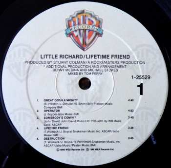 LP Little Richard: Lifetime Friend