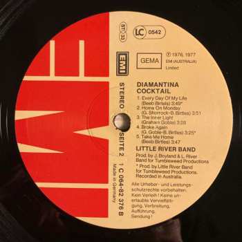 LP Little River Band: Diamantina Cocktail