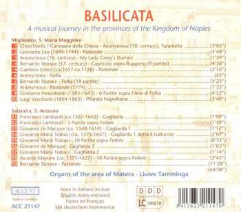 CD Liuwe Tamminga: Basilicata - A Musical Journey In The Provices Of The Kingdom Of Naples