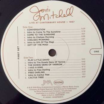 3LP Joni Mitchell: Live At Canterbury House - 1967 LTD