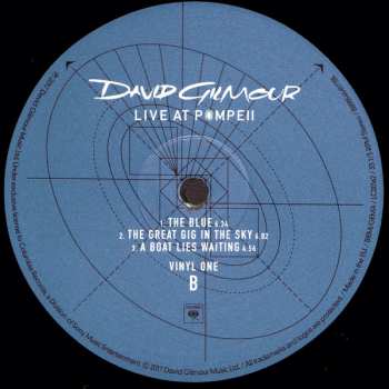 4LP/Dobozkészlet David Gilmour: Live At Pompeii