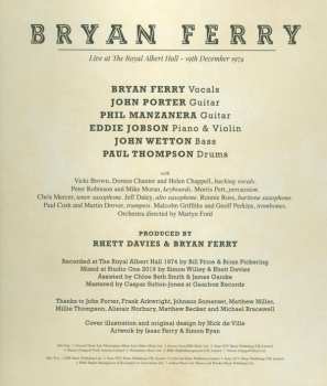 LP Bryan Ferry: Live At The Royal Albert Hall 1974