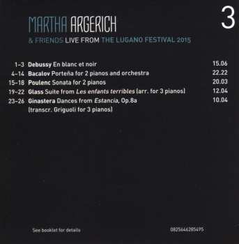 3CD/Dobozkészlet Martha Argerich And Friends: Live From Lugano 2015