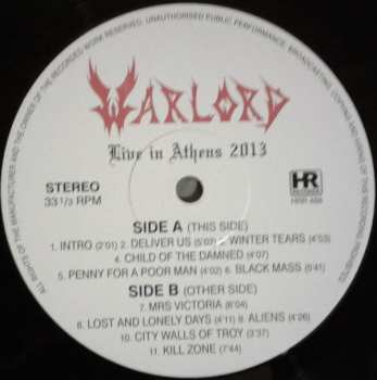3LP Warlord: Live in Athens 2013