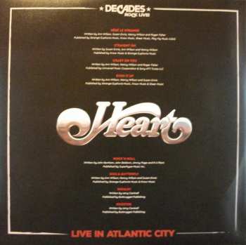 2LP Heart: Live In Atlantic City