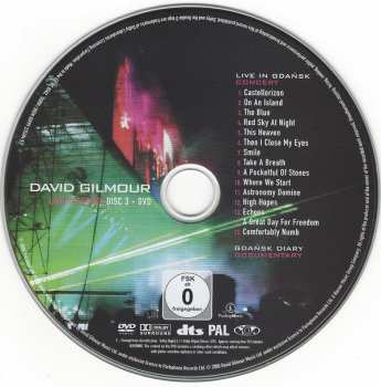2CD/DVD/Dobozkészlet David Gilmour: Live In Gdańsk