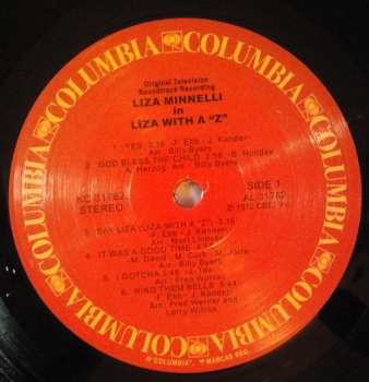 LP Liza Minnelli: Liza With A "Z" (A Concert For Television) LTD