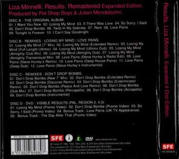 3CD/DVD/Dobozkészlet Liza Minnelli: Results