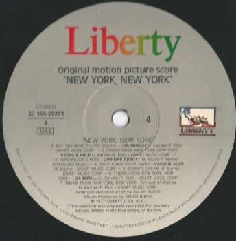 2LP Liza Minnelli: New York, New York (Original Motion Picture Score)