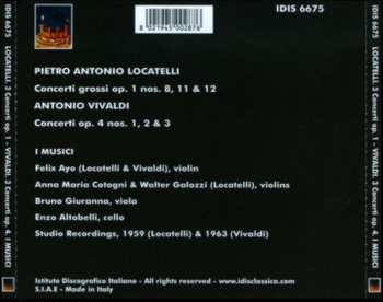 CD Antonio Vivaldi: Locatelli: Concerti, Op. 1 Nos. 8, 11 & 12; Vivaldi: Concerti, Op. 4 Nos. 1, 2 & 3