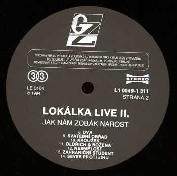 LP Lokálka: Lokálka LIVE II. "Jak Nám Zobák Narost" 