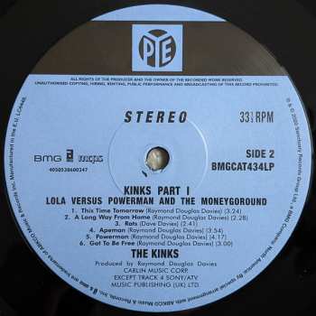 LP The Kinks: Lola Versus Powerman And The Moneygoround (Part One)