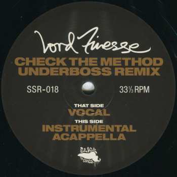 LP Lord Finesse: Check The Method (Underboss Remix)