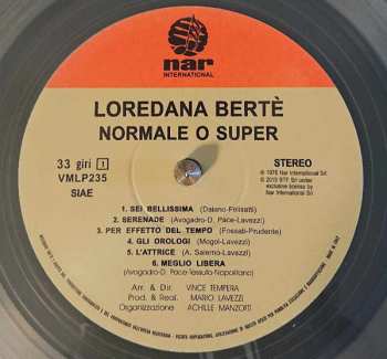 LP Loredana Bertè: Normale O Super CLR | LTD