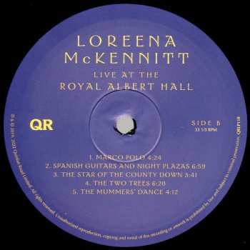 2LP Loreena McKennitt: Live At The Royal Albert Hall