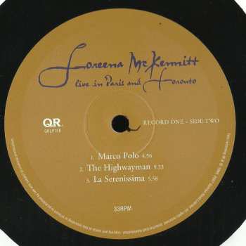 3LP Loreena McKennitt: Live In Paris And Toronto LTD | NUM