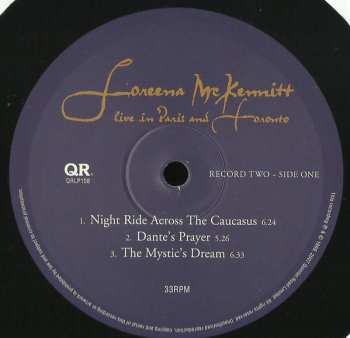 3LP Loreena McKennitt: Live In Paris And Toronto LTD | NUM