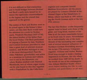 CD Nikolaus Bruhns: Nikolaus Bruhns: Complete Organ Works - L'Organo Della Basilica Di San Simpliciano, Milano