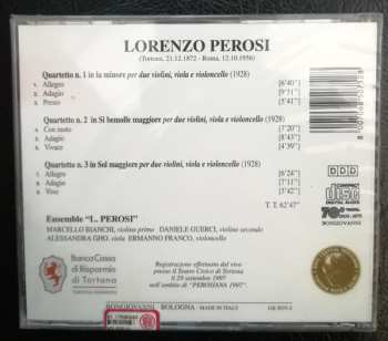 CD Lorenzo Perosi: Quartetto N.1 In La Minore / Quartetto N. 2 In Sib Maggiore / Quartetto N. 3 In Sol Maggiore