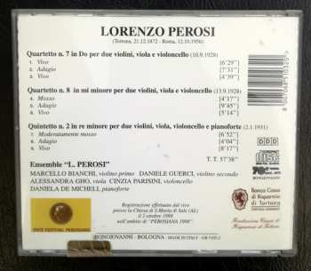 CD Lorenzo Perosi: Quartetto N.7 In Do, Quartetto N. 8 In Mi Minore, Quintetto N. 2 In Re Minore