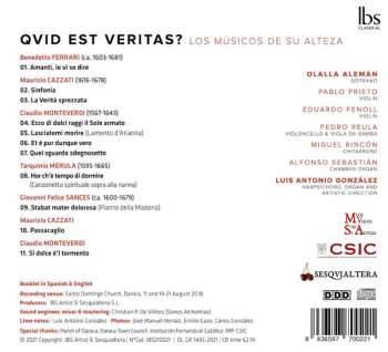CD Los Músicos De Su Alteza: Qvid Est Veritas