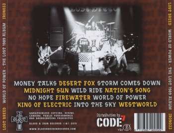 CD Lost Breed: World Of Power - The Lost 1989 Album  LTD