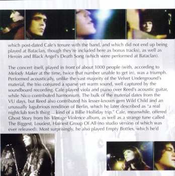 CD John Cale: Le Bataclan, Paris, Jan 29. '72