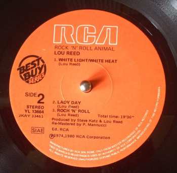 LP Lou Reed: Rock 'N' Roll Animal