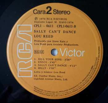 LP Lou Reed: Sally Can't Dance