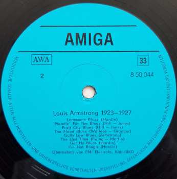 LP Louis Armstrong: Louis Armstrong 1923 - 1927