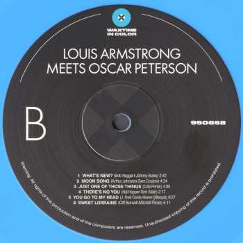LP Louis Armstrong: Louis Armstrong Meets Oscar Peterson LTD | CLR