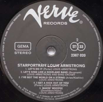2LP/Dobozkészlet Louis Armstrong: Starportrait