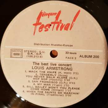 4LP/Dobozkészlet Louis Armstrong: The Two Greatest Concerts