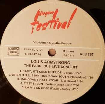 4LP/Dobozkészlet Louis Armstrong: The Two Greatest Concerts