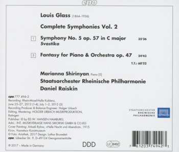 CD Louis Glass: Complete Symphonies Vol. 2 - Symphony No. 5 / Fantasy Op. 47