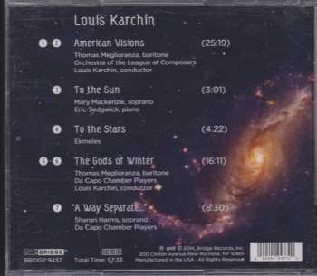 CD Louis Karchin: To The Sun and Stars