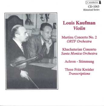 Album Louis Kaufman: Historical Violin Recordings