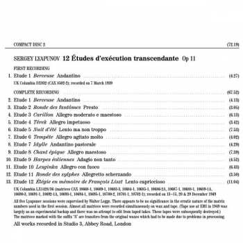 2CD Franz Liszt: Louis Kentner Plays Balakirev, Lyapunov And The Liszt Sonata