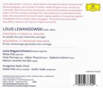 CD Louis Lewandowski: Eighteen Liturgical Psalms