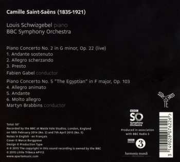 CD BBC Symphony Orchestra: Saint-Saëns: Piano Concertos 2 & 5