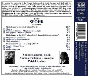 CD Louis Spohr: Violin Concertos Nos. 6, 8 And 11