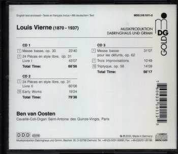 3CD Louis Vierne: 24 Pièces En Style Libre