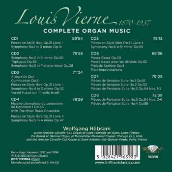 8CD/Dobozkészlet Louis Vierne: Complete Organ Music