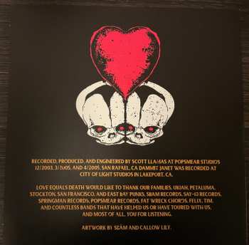 LP Love Equals Death: The Hour Of Resurrection CLR