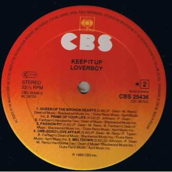 LP Loverboy: Keep It Up