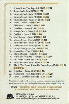 CD Lovey's Trinidad String Band: Calypso Dawn: 1912