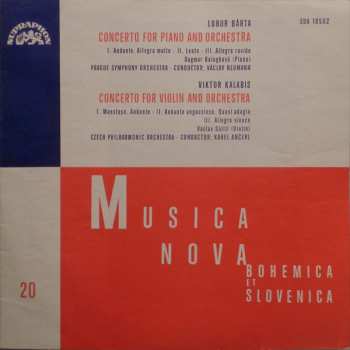 LP The Czech Philharmonic Orchestra: Concerto For Piano And Orchestra / Concerto For Violin And Orchestra