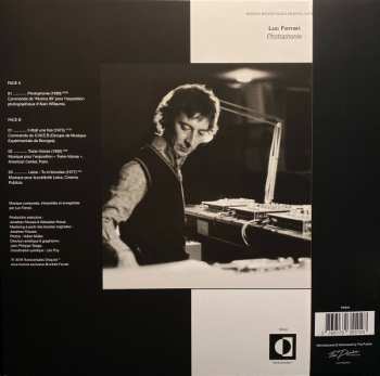 LP Luc Ferrari: Photophonie (Bandes Magnétiques Inédites (1973-1992)) LTD