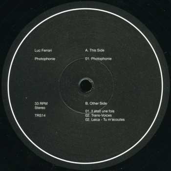 LP Luc Ferrari: Photophonie (Bandes Magnétiques Inédites (1973-1992)) LTD